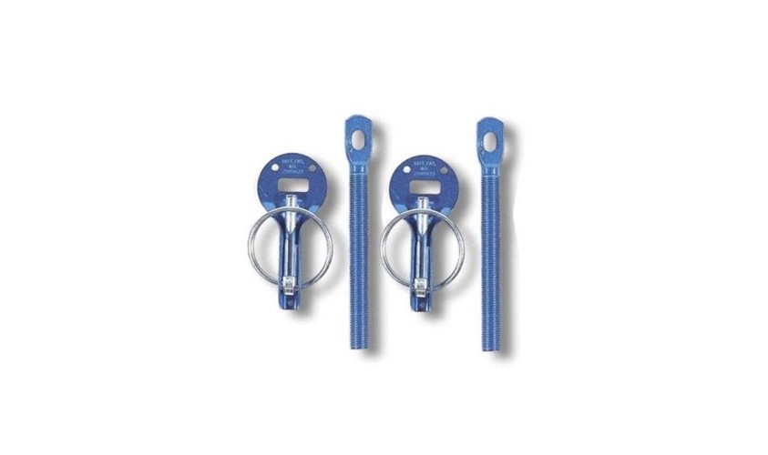 SPARCO BONNET PIN ALUMINIUM - BLUE